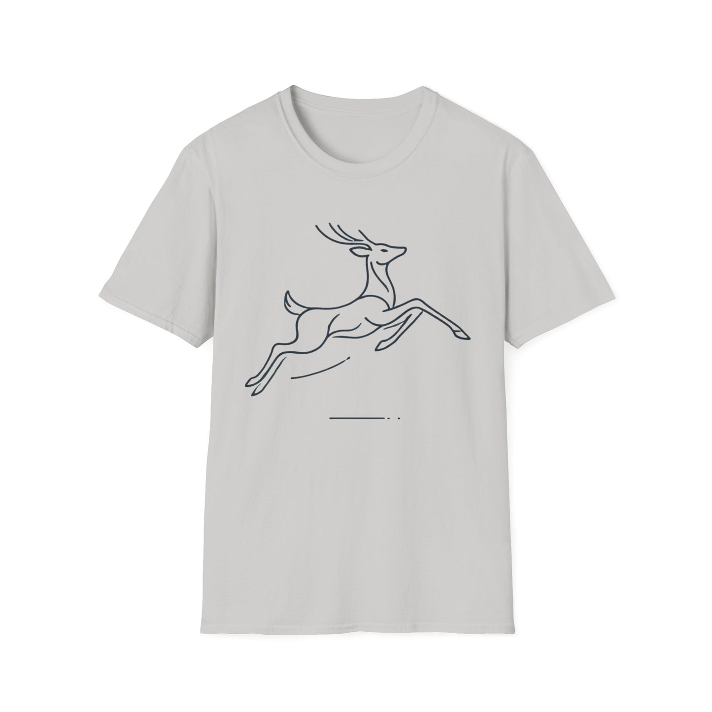 Minimalist Jumping Deer T-Shirt