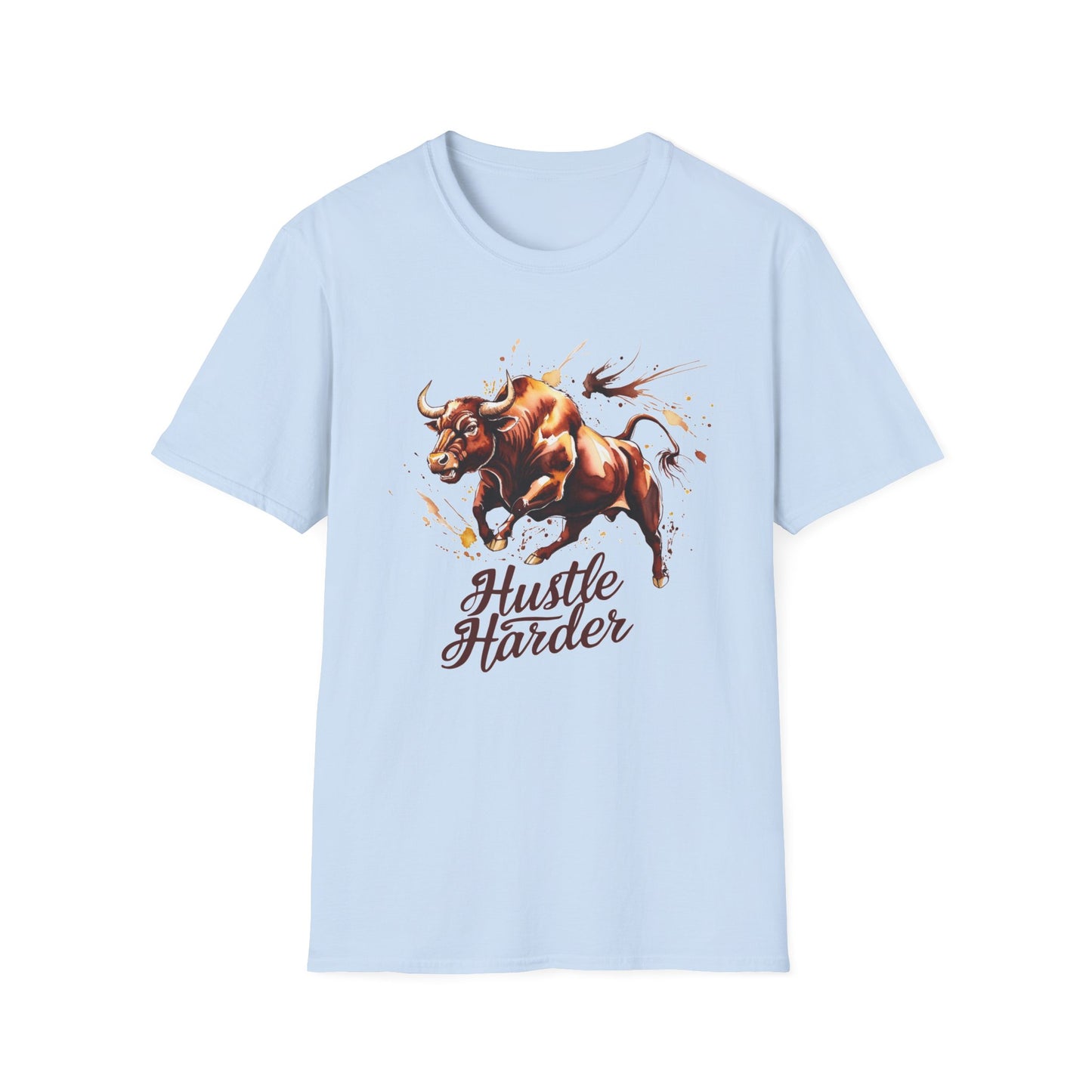 Hustle Harder Bull T-Shirt