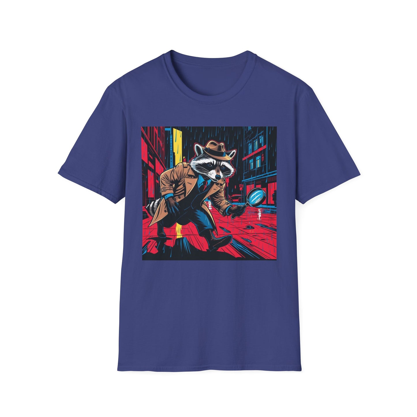 Detective Raccoon Pop Art T-Shirt