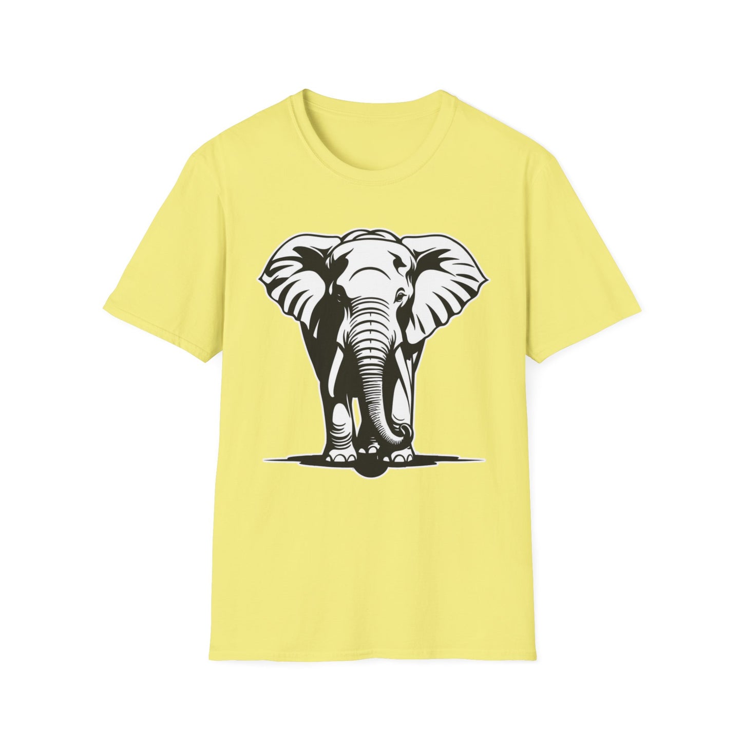 Minimalist Elephant Walking T-Shirt