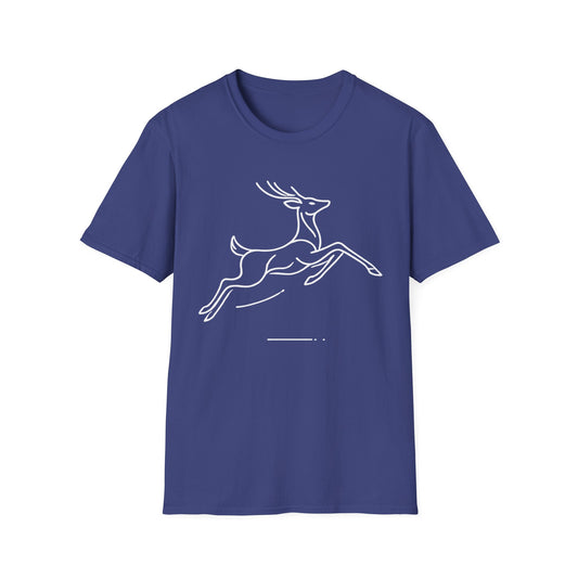 Minimalist Jumping Deer T-Shirt