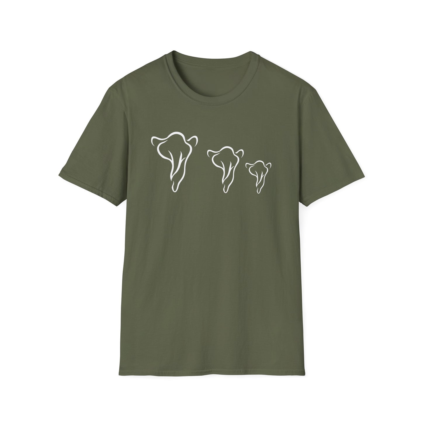 Minimalist Elephant Family T-Shirt