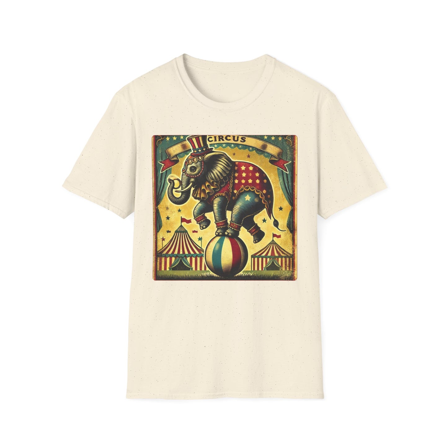 Vintage Circus Elephant T-Shirt