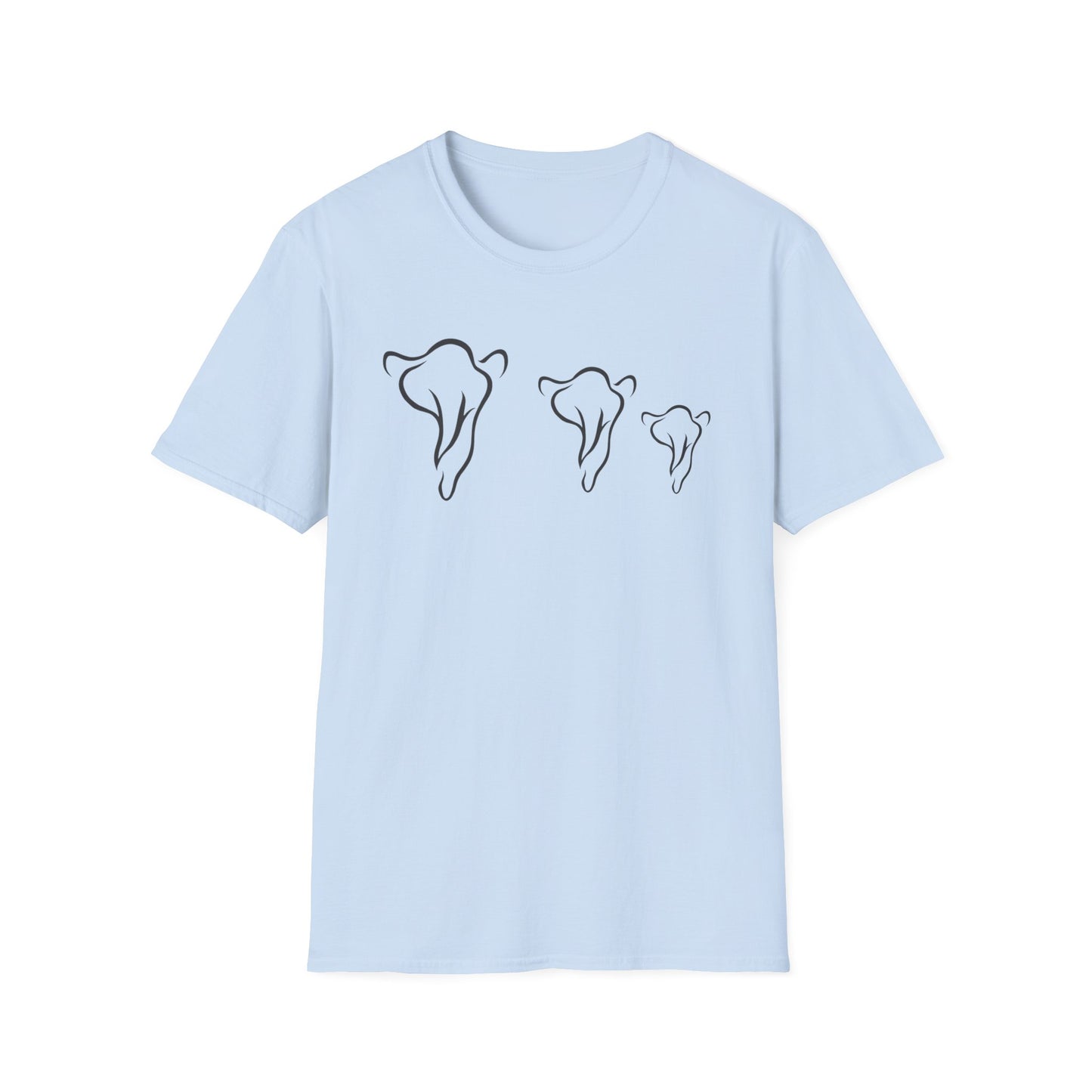 Minimalist Elephant Family T-Shirt