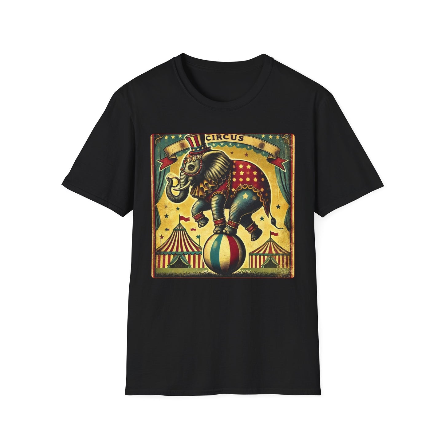 Vintage Circus Elephant T-Shirt