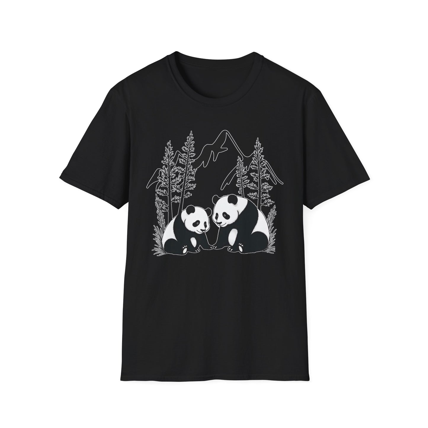 Two Pandas in Woods T-Shirt