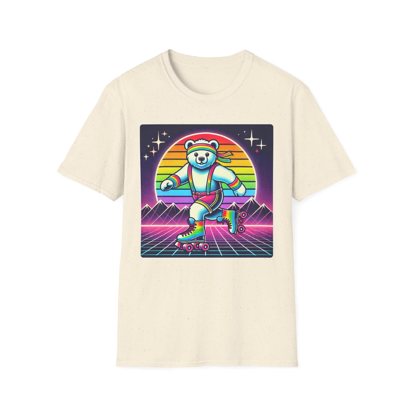 80's Roller Skating Bear T-Shirt