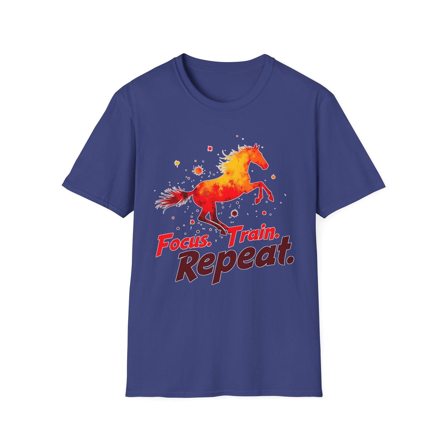 Focus Train Repeat Horse T-Shirt