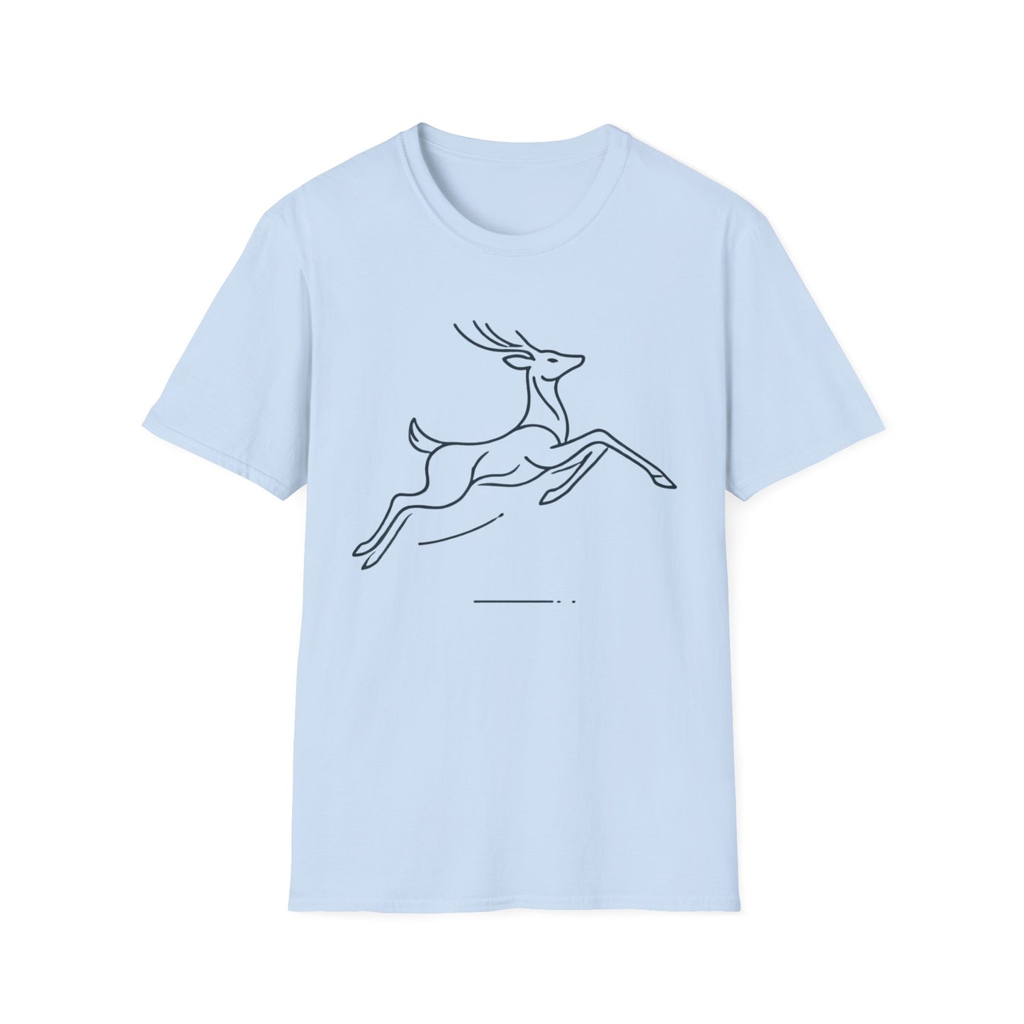 Minimalist Jumping Deer T-Shirt