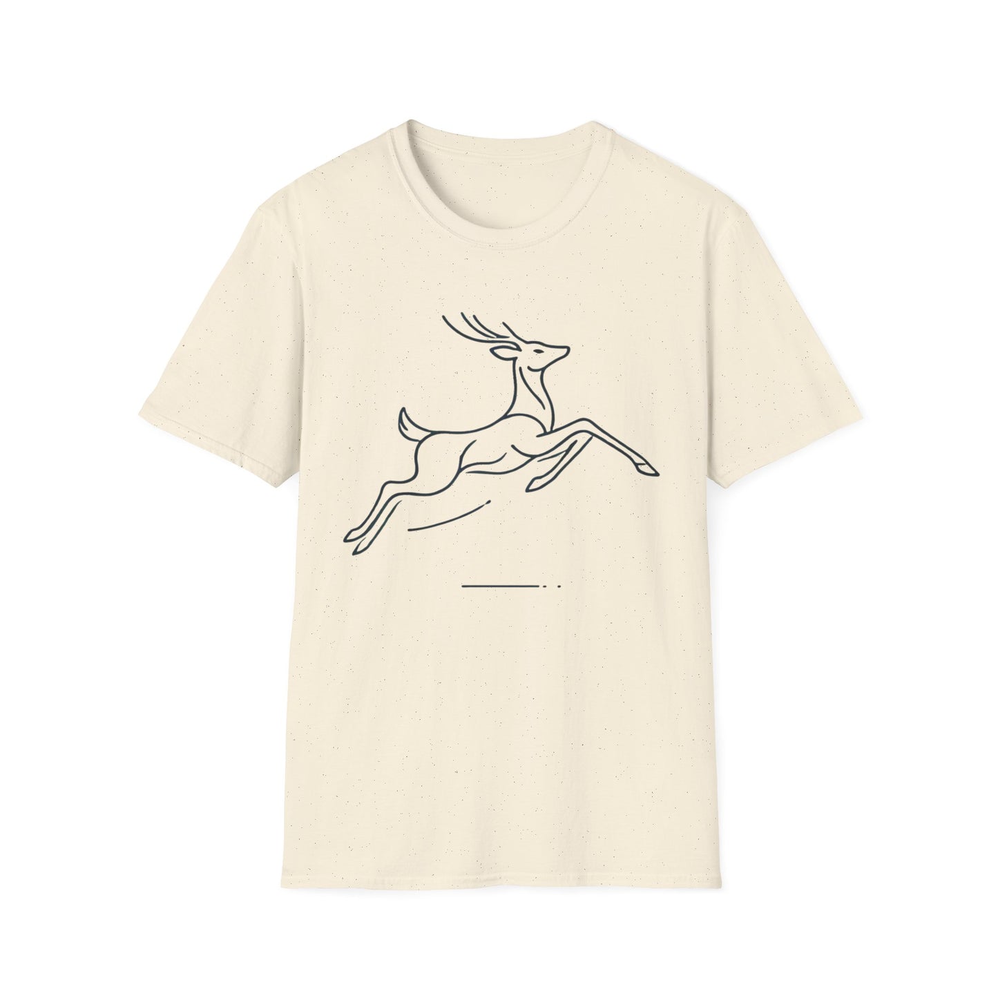 Minimalist Jumping Deer T-Shirt