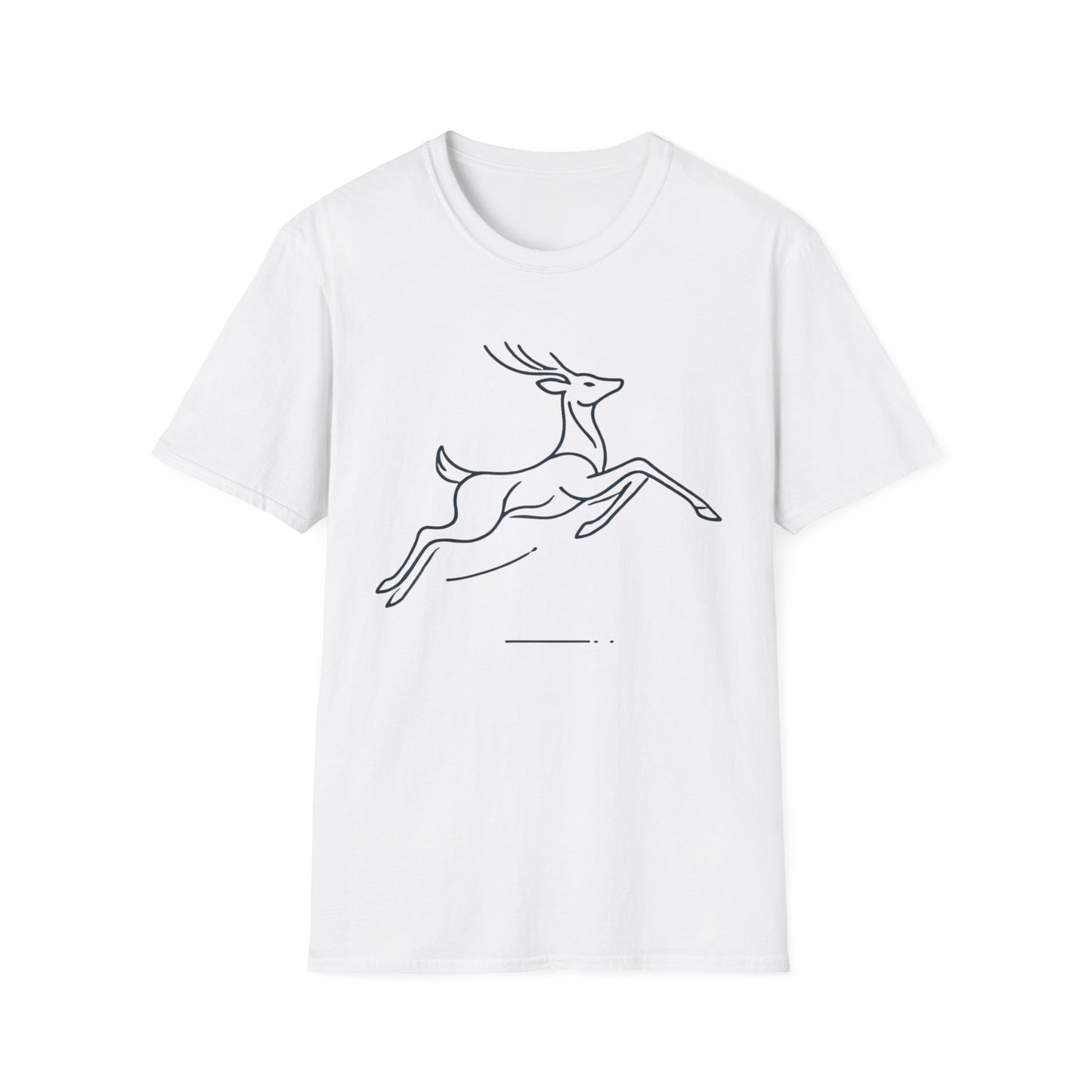 Minimalist Jumping Deer T-Shirt