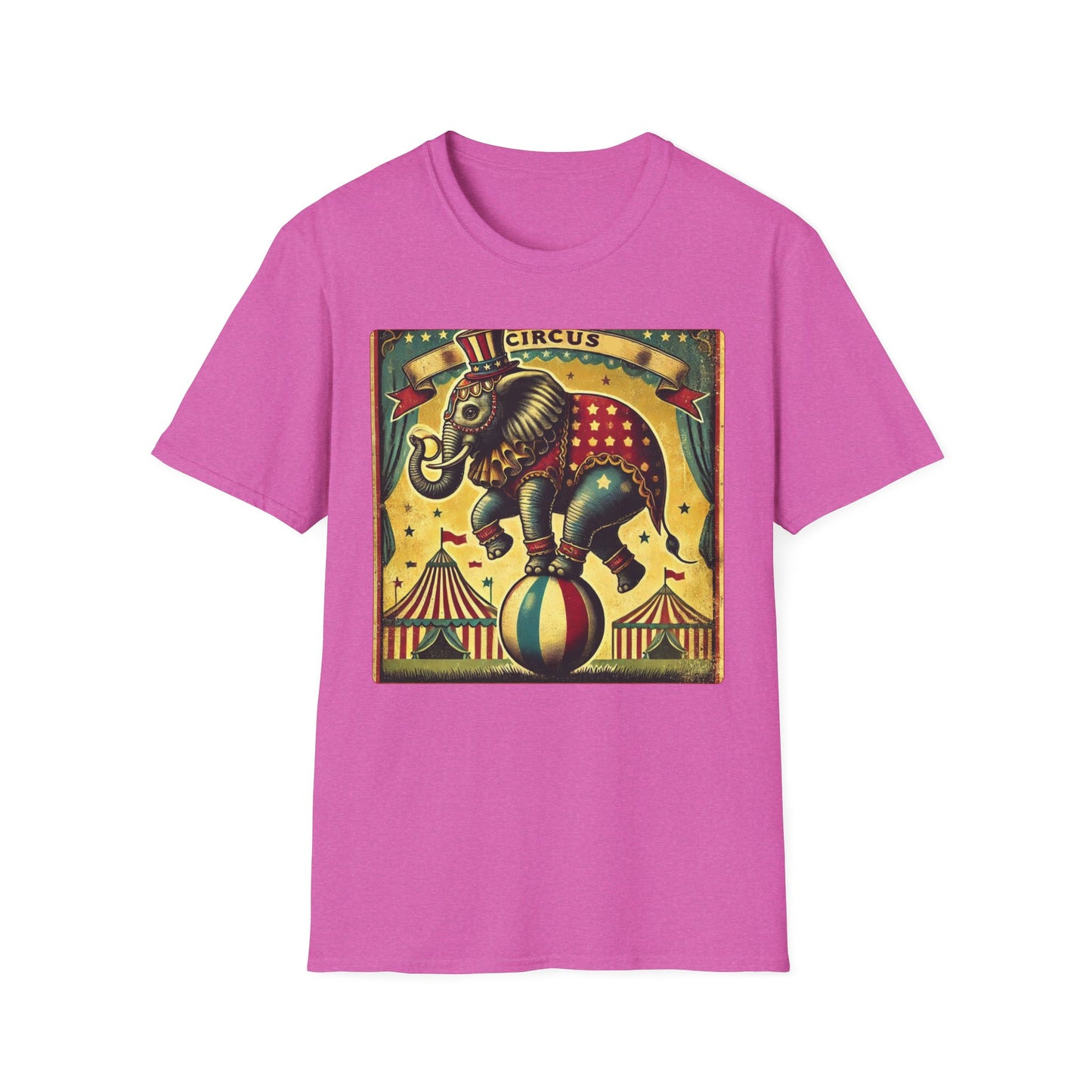 Vintage Circus Elephant T-Shirt