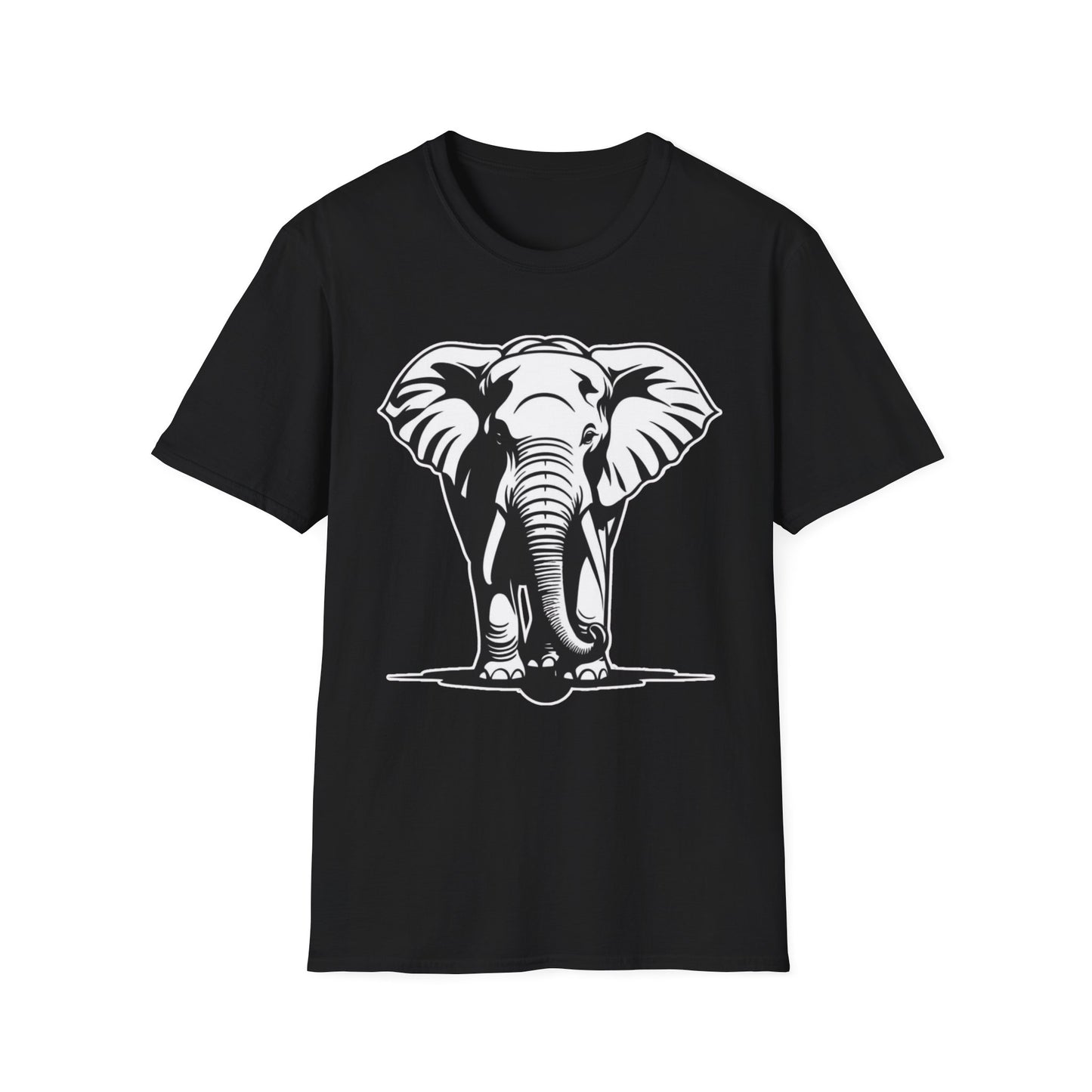 Minimalist Elephant Walking T-Shirt