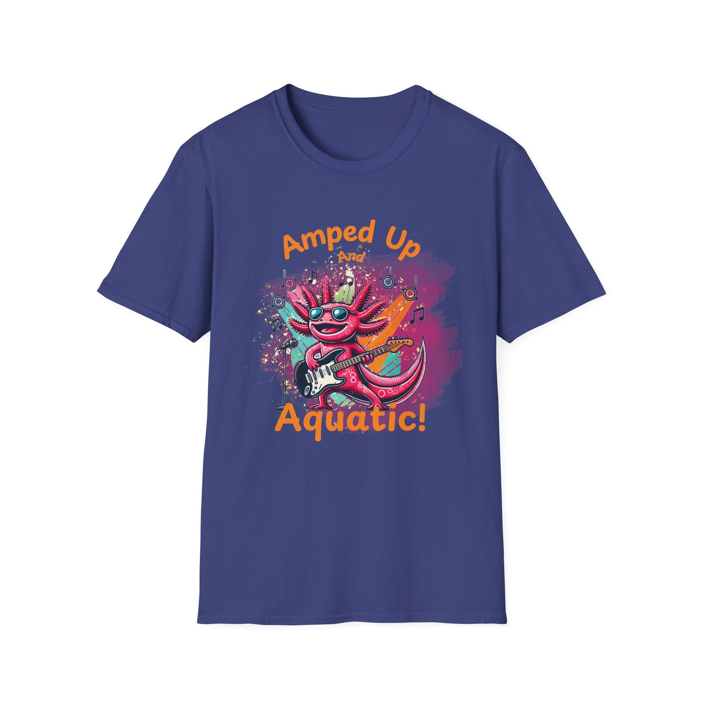 Amped Up and Aquatic Axolotl T-Shirt