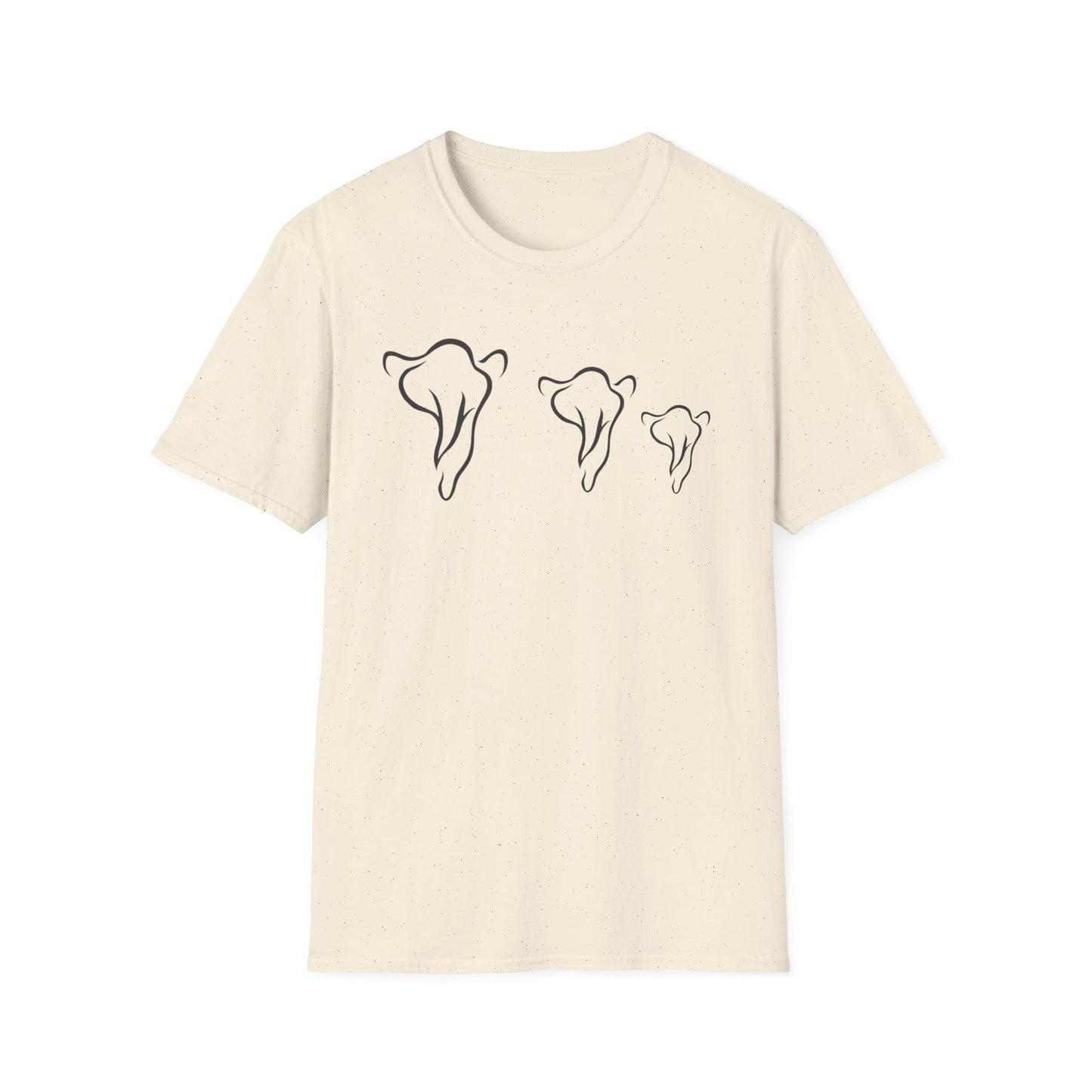 Minimalist Elephant Family T-Shirt