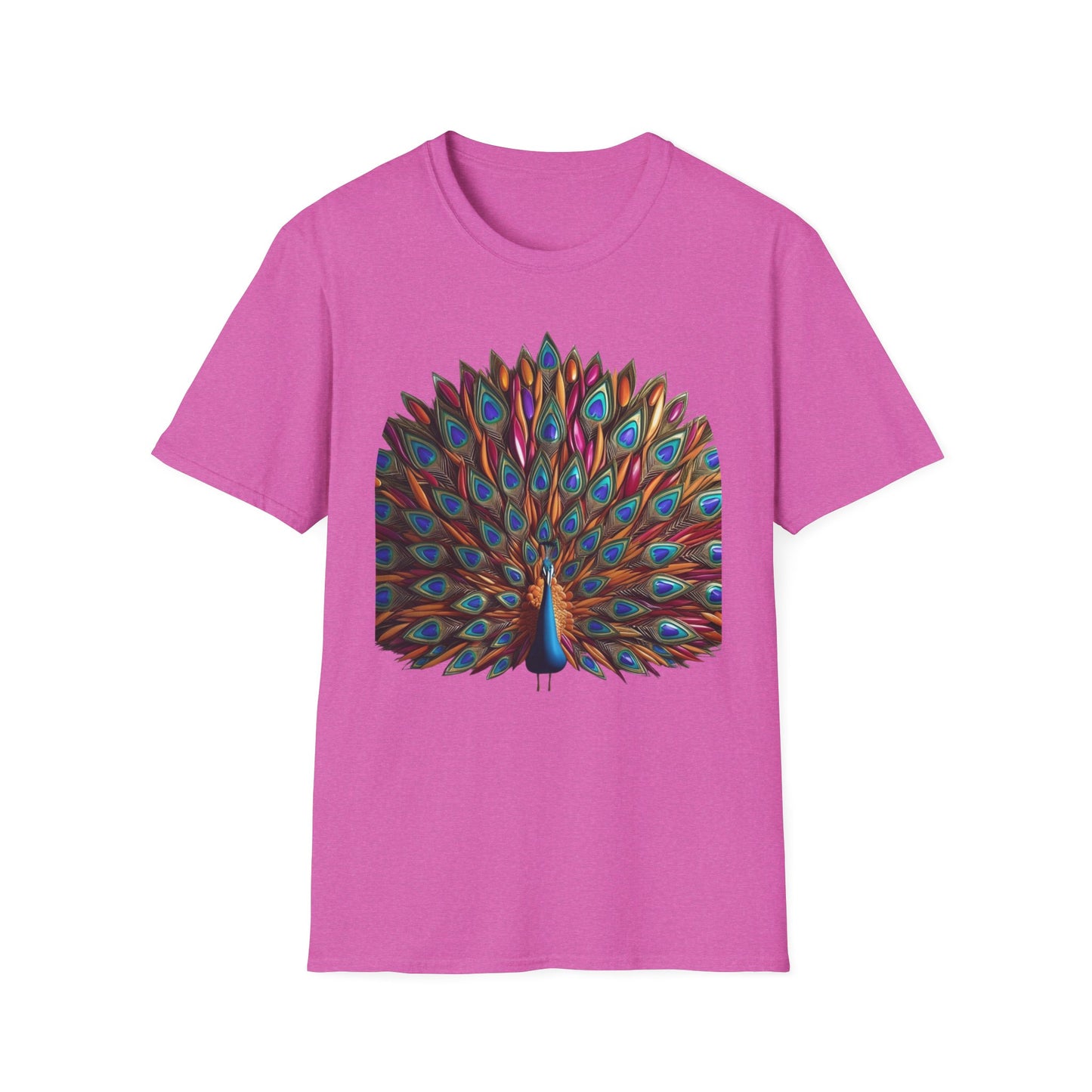 Teardrop Feathered Peacock T-Shirt