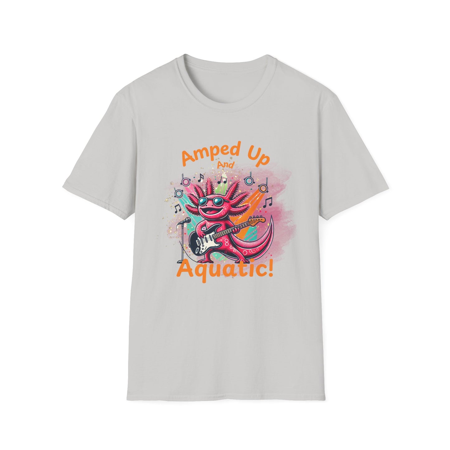 Amped Up and Aquatic Axolotl T-Shirt