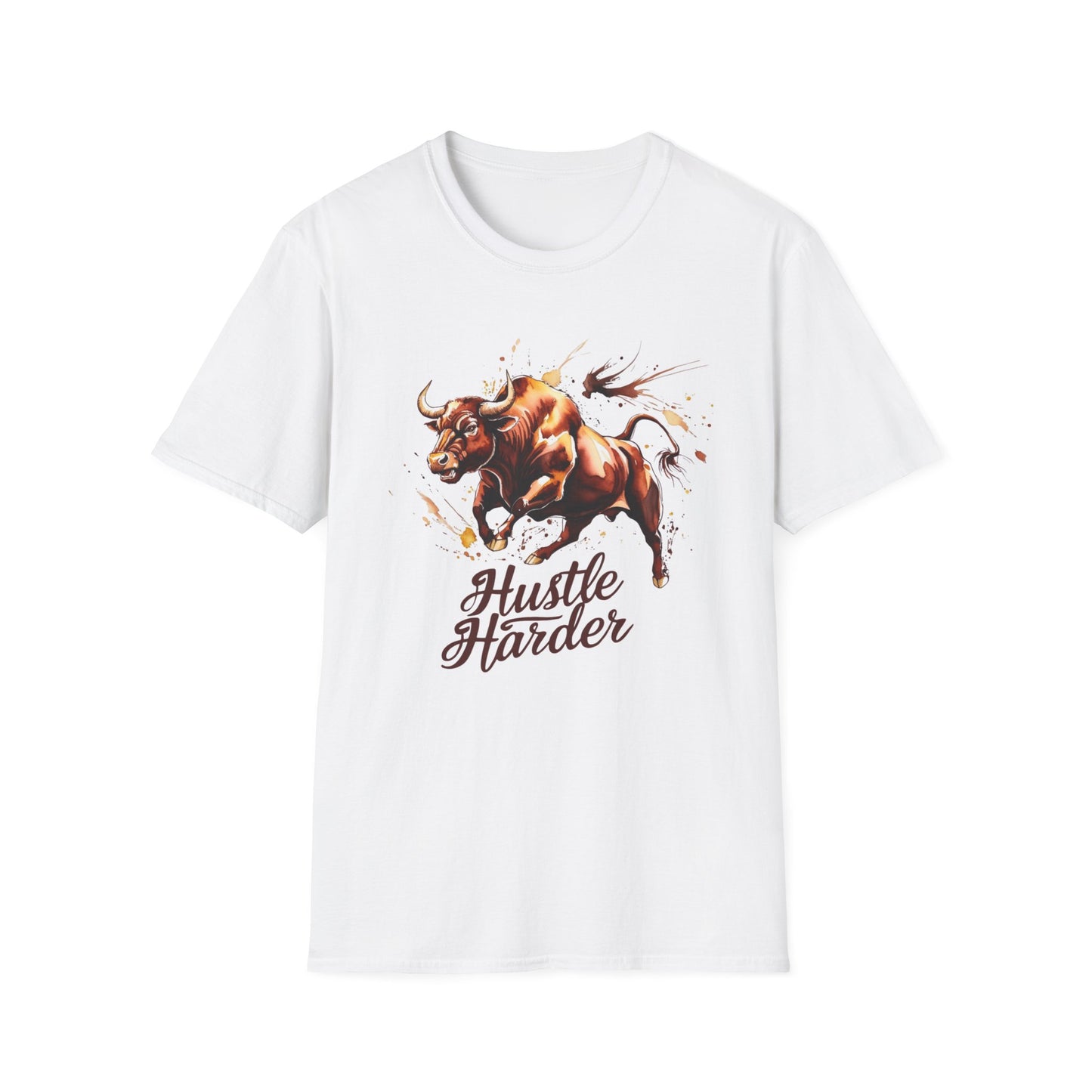 Hustle Harder Bull T-Shirt