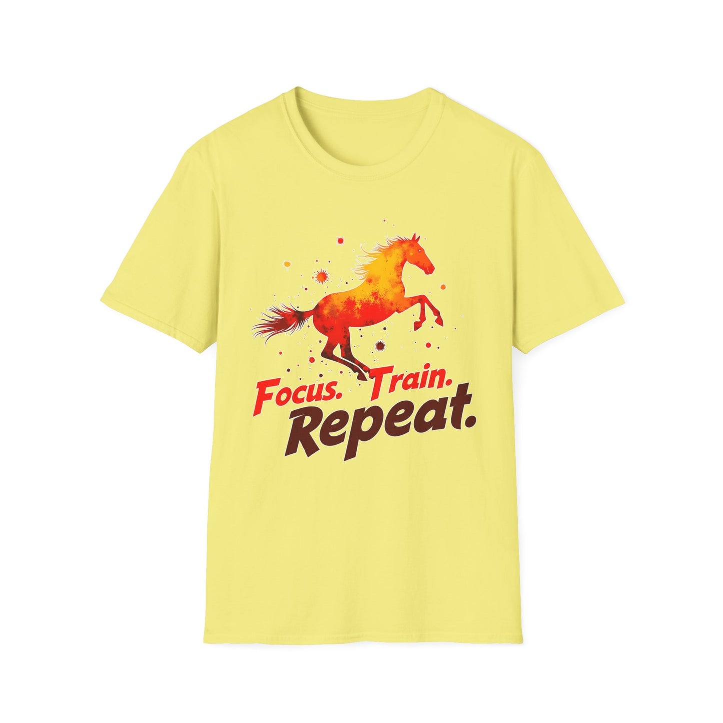 Focus Train Repeat Horse T-Shirt