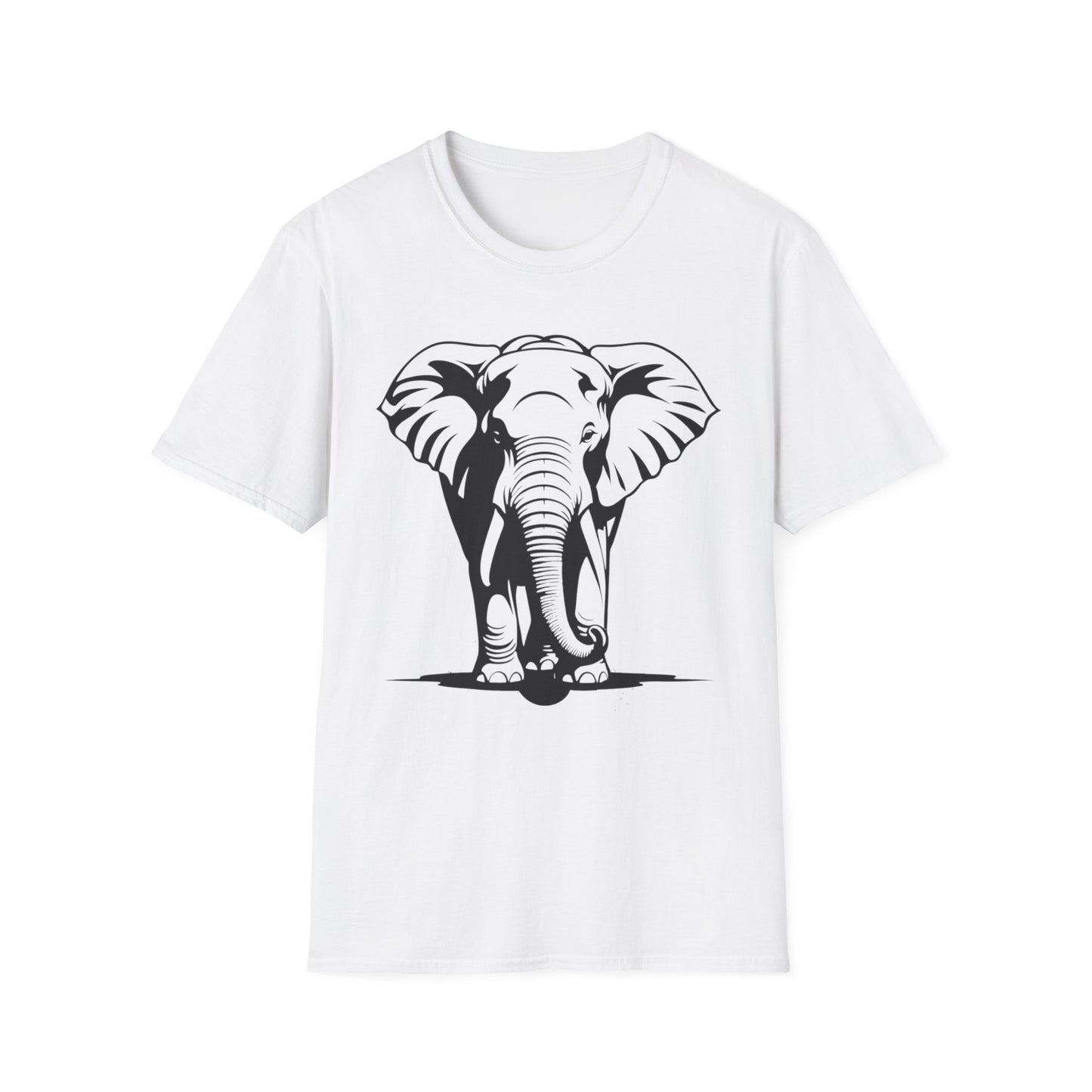 Minimalist Elephant Walking T-Shirt