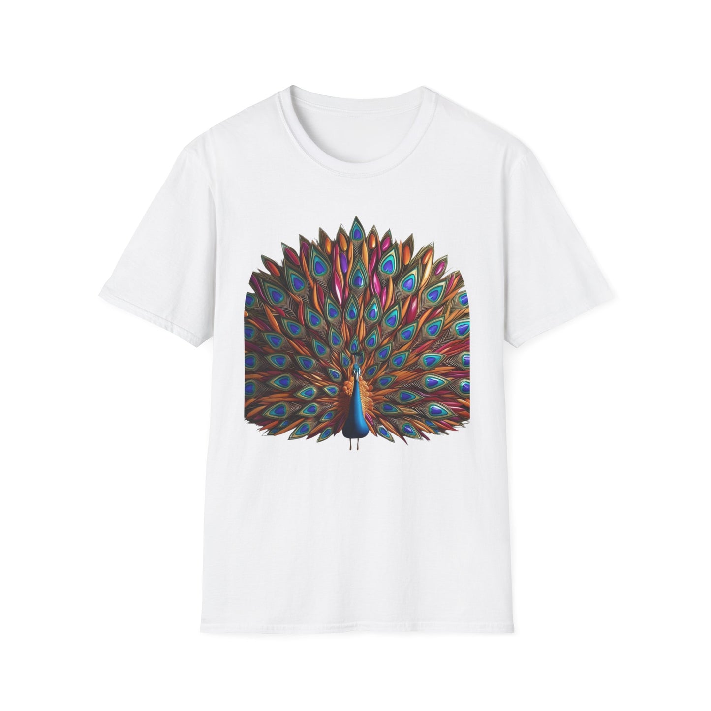 Teardrop Feathered Peacock T-Shirt