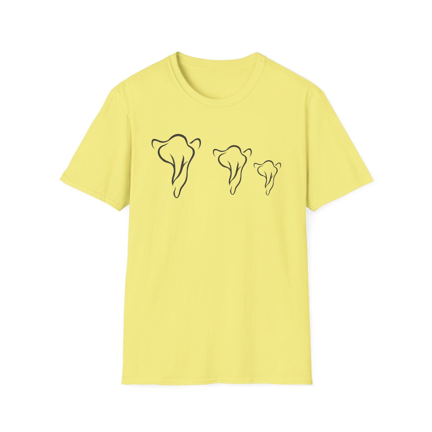 Minimalist Elephant Family T-Shirt