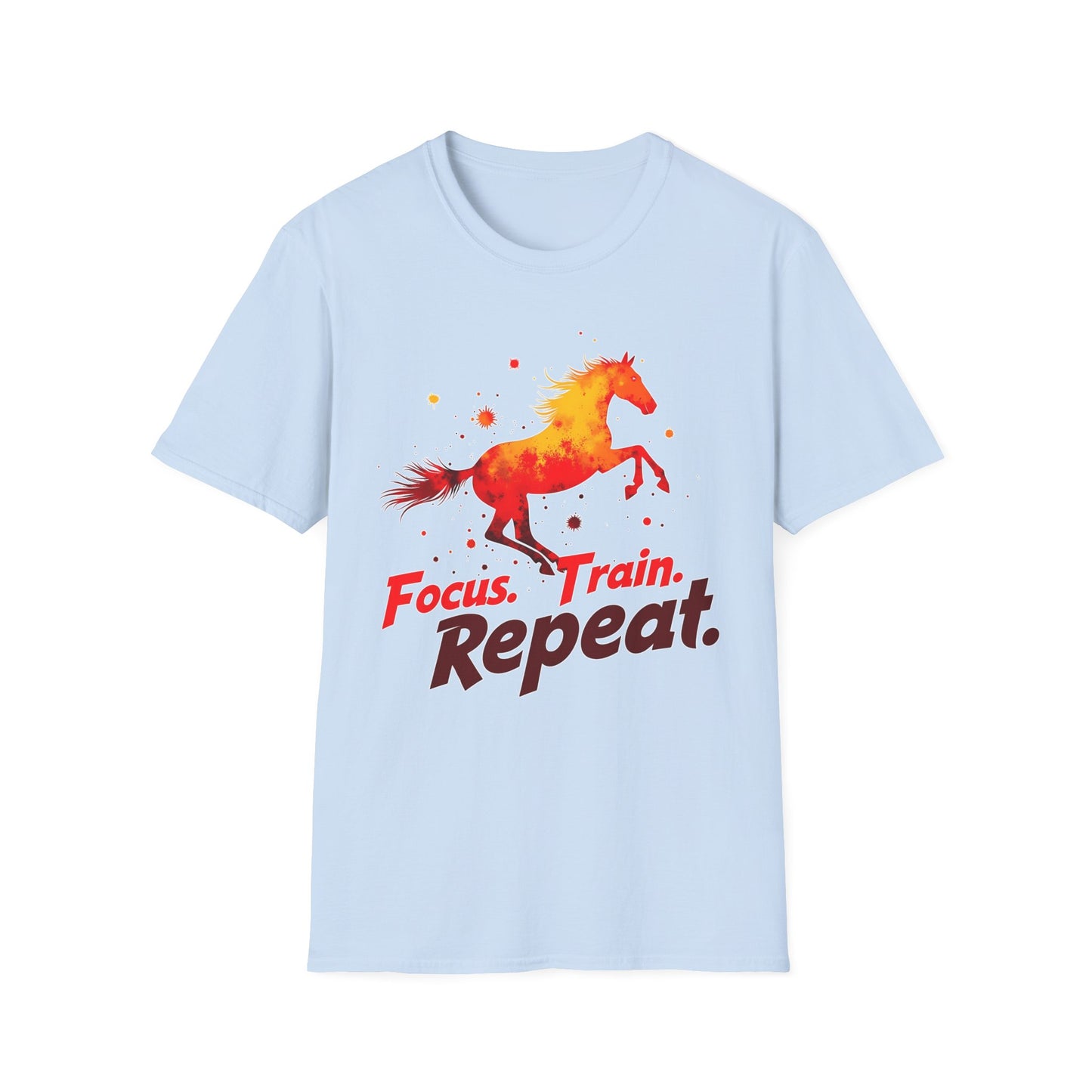 Focus Train Repeat Horse T-Shirt