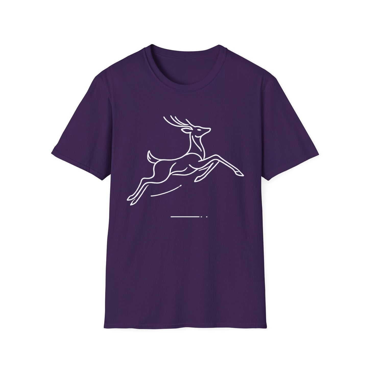 Minimalist Jumping Deer T-Shirt