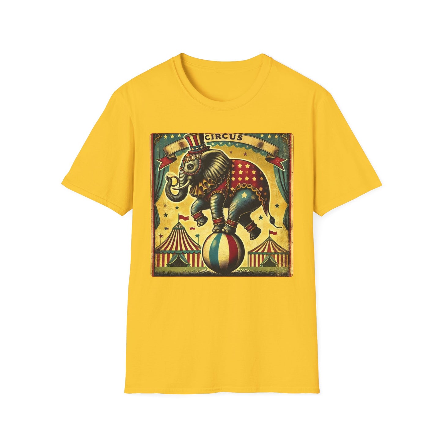 Vintage Circus Elephant T-Shirt