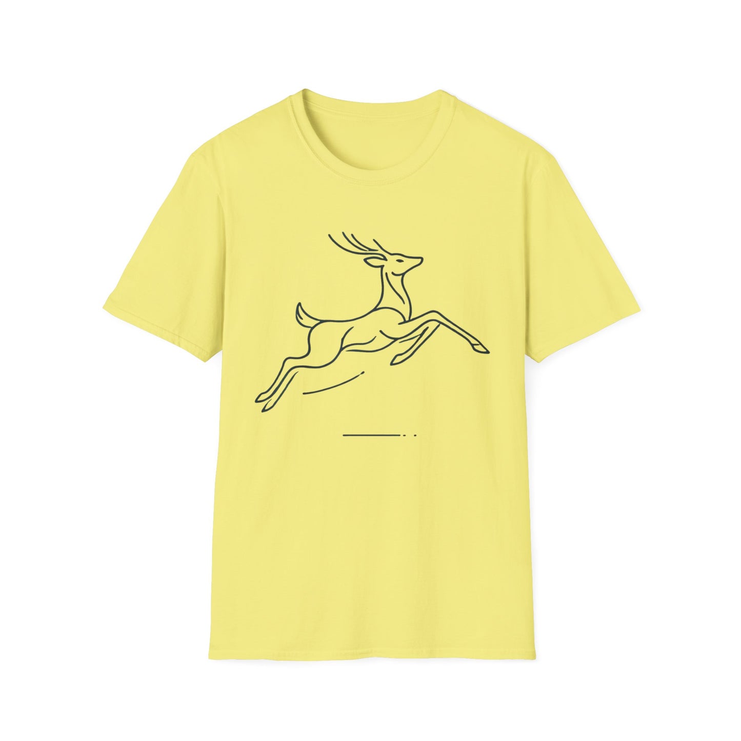 Minimalist Jumping Deer T-Shirt