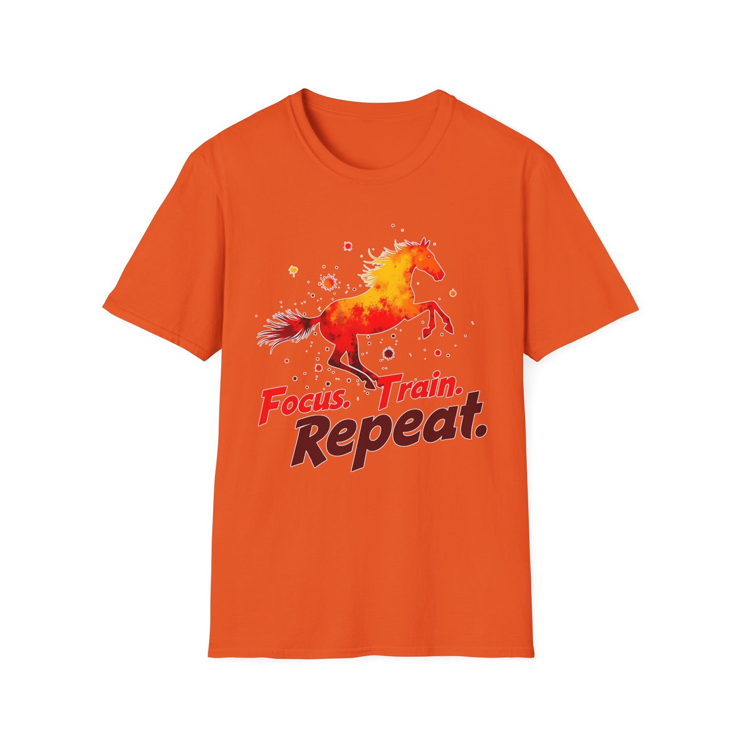 Focus Train Repeat Horse T-Shirt