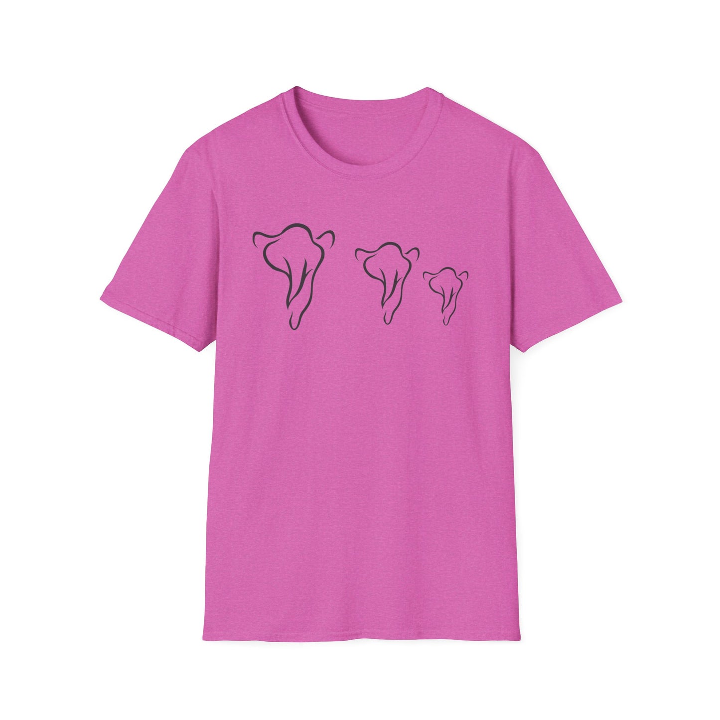 Minimalist Elephant Family T-Shirt