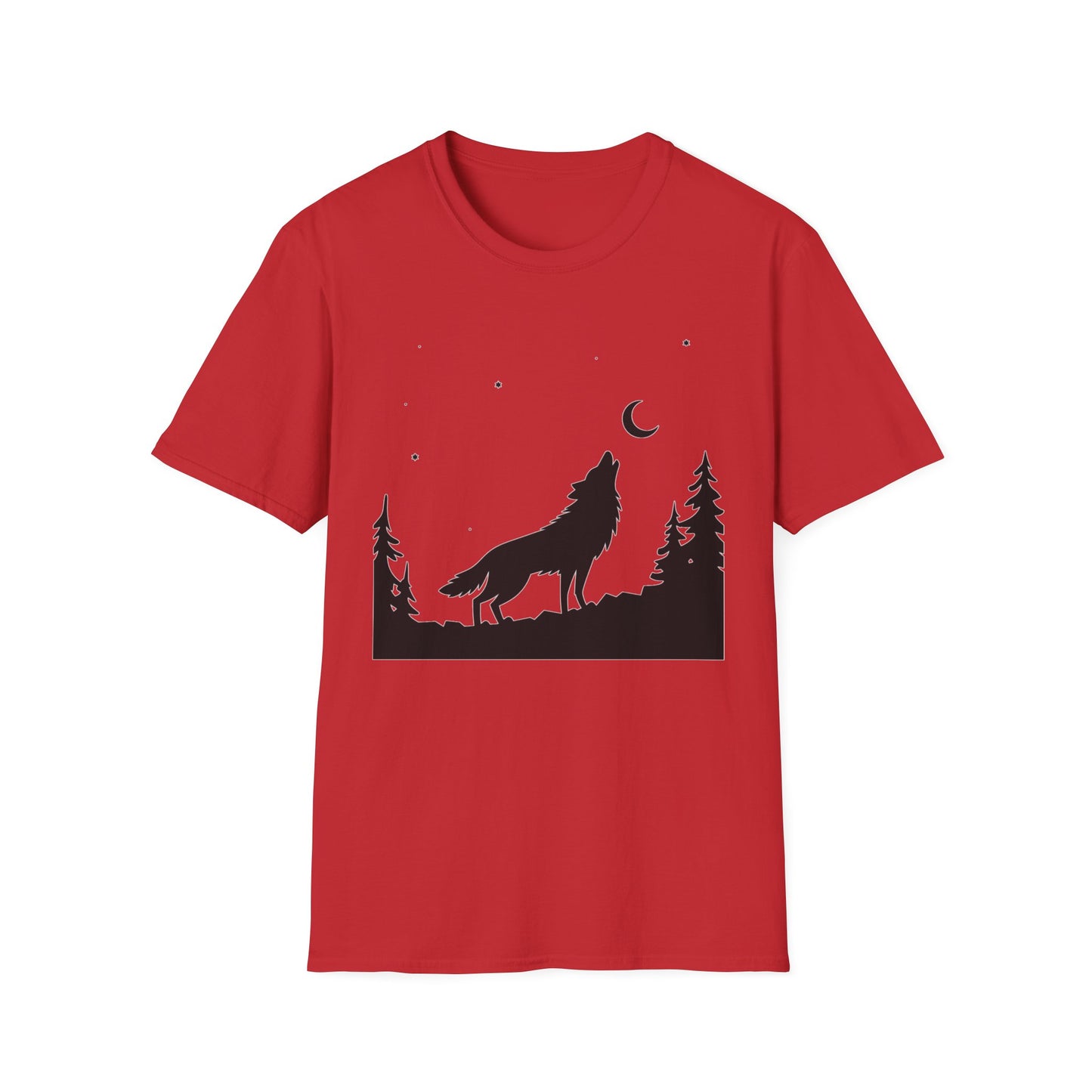 Minimalist Howling Wolf T-Shirt