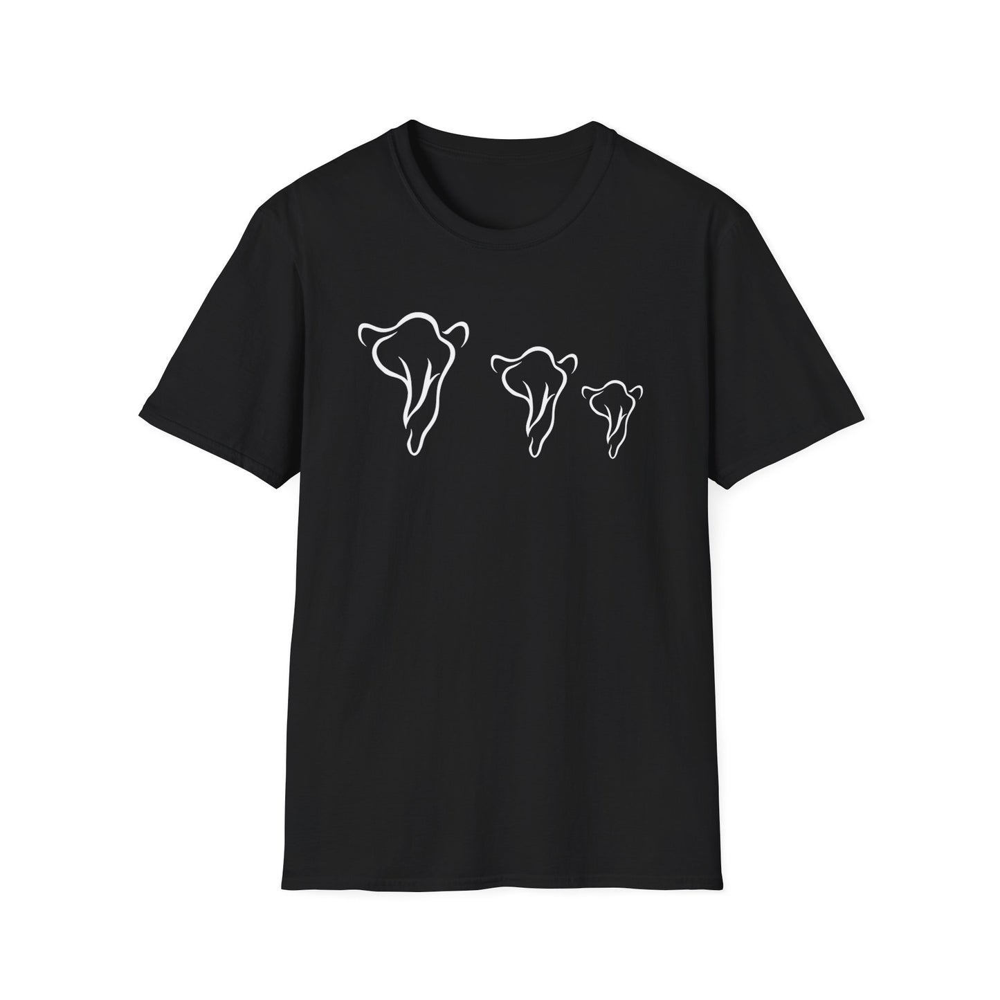 Minimalist Elephant Family T-Shirt