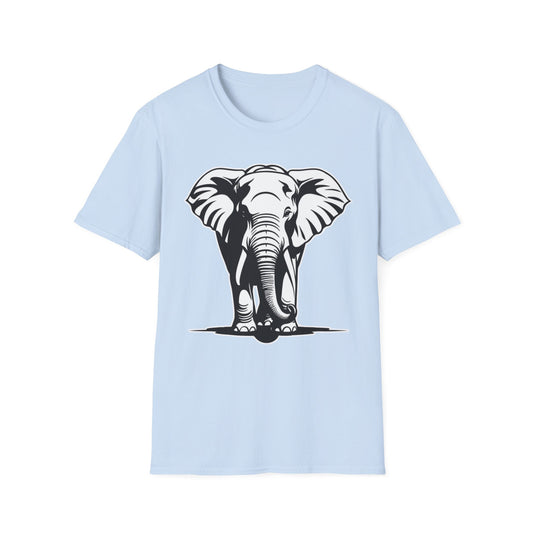 Minimalist Elephant Walking T-Shirt