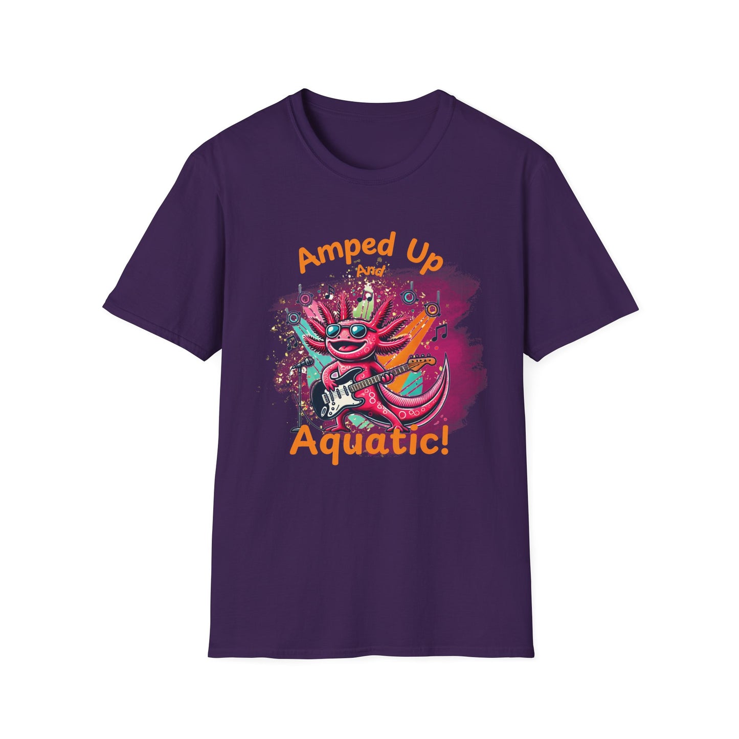 Amped Up and Aquatic Axolotl T-Shirt