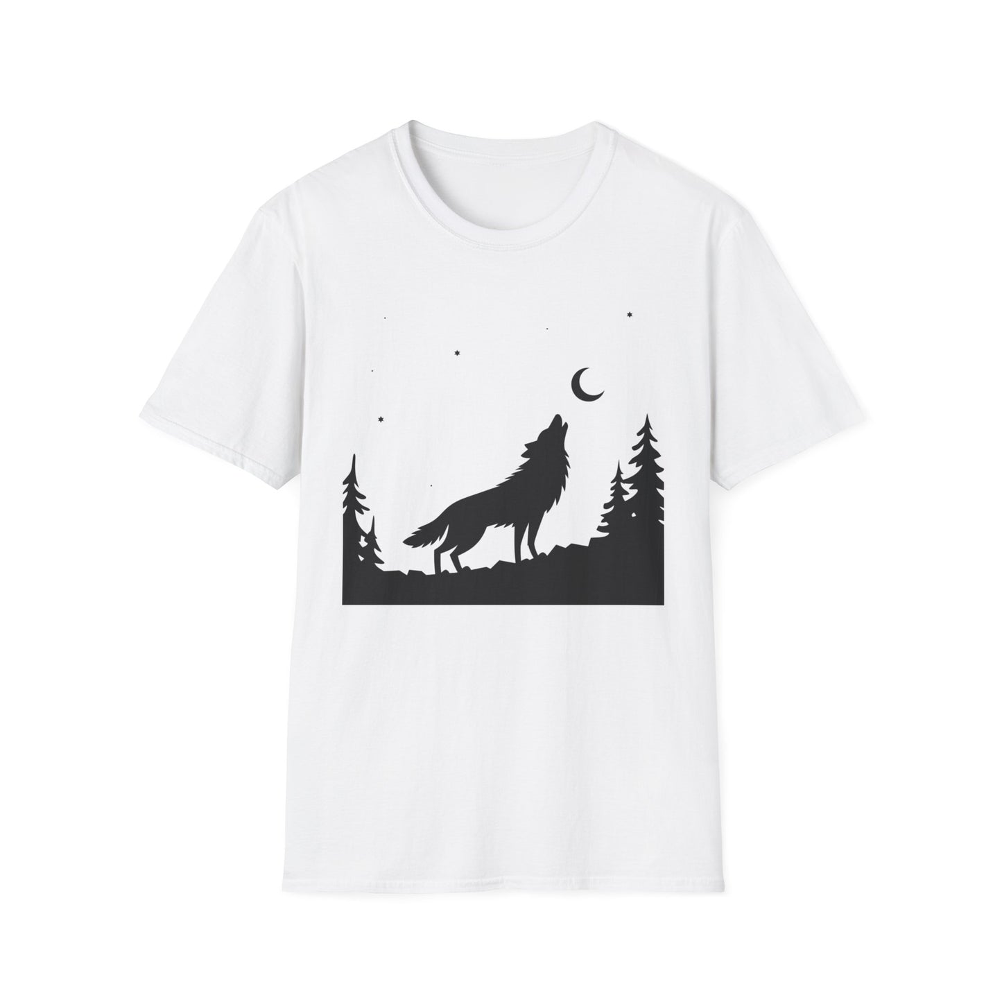 Minimalist Howling Wolf T-Shirt