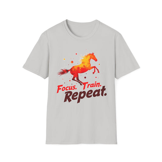 Focus Train Repeat Horse T-Shirt