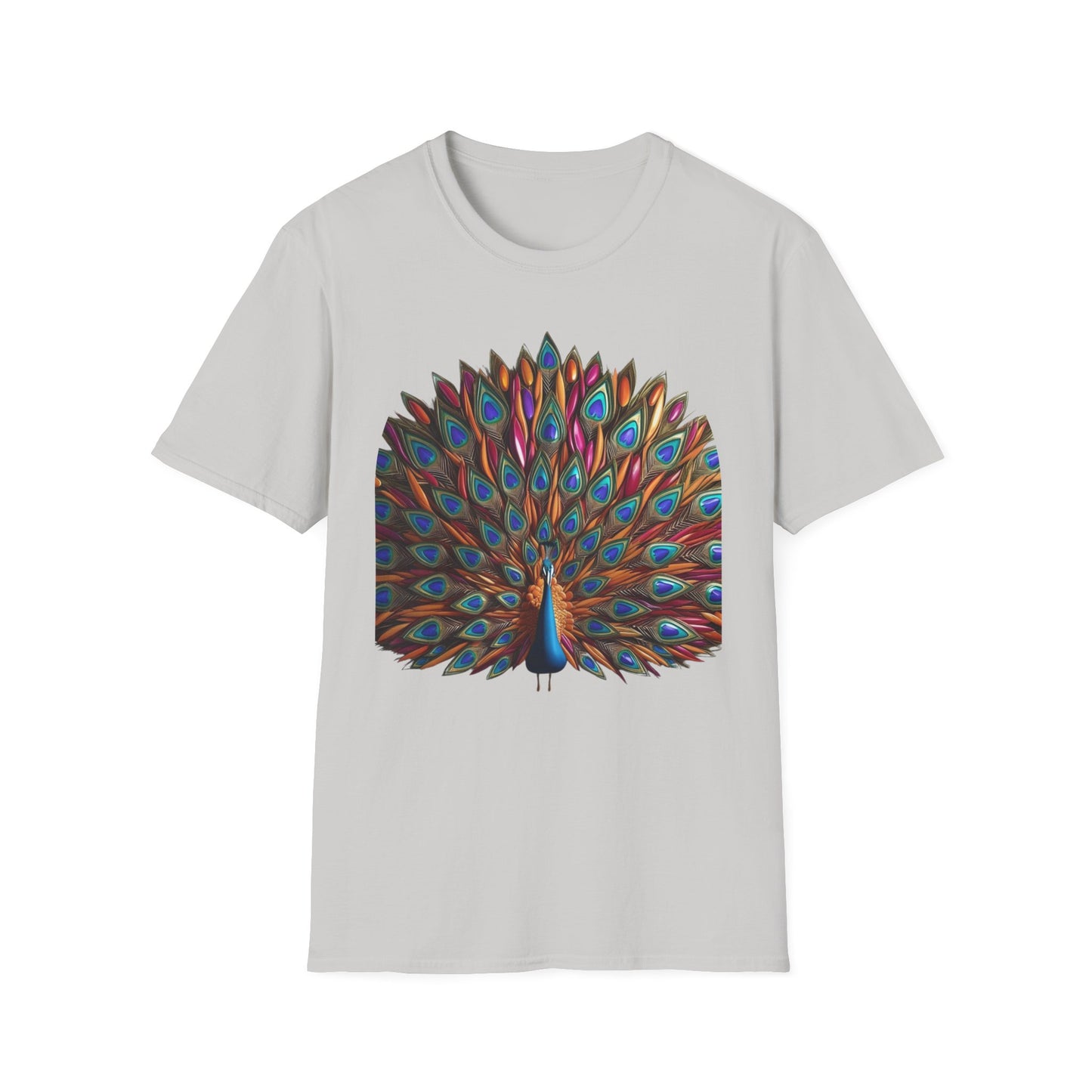 Teardrop Feathered Peacock T-Shirt