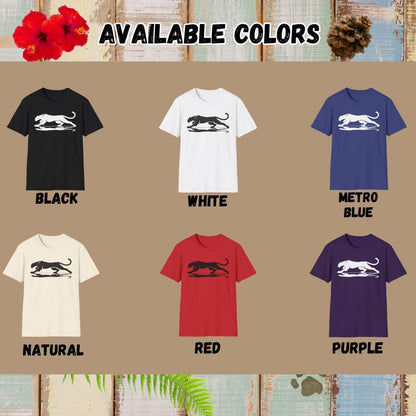 Panther Tee – Stalking – Bold Vibrant Art | Outdoor Adventure