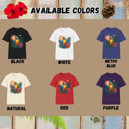 Parrott Tee – Tropical – Bold Vibrant Art