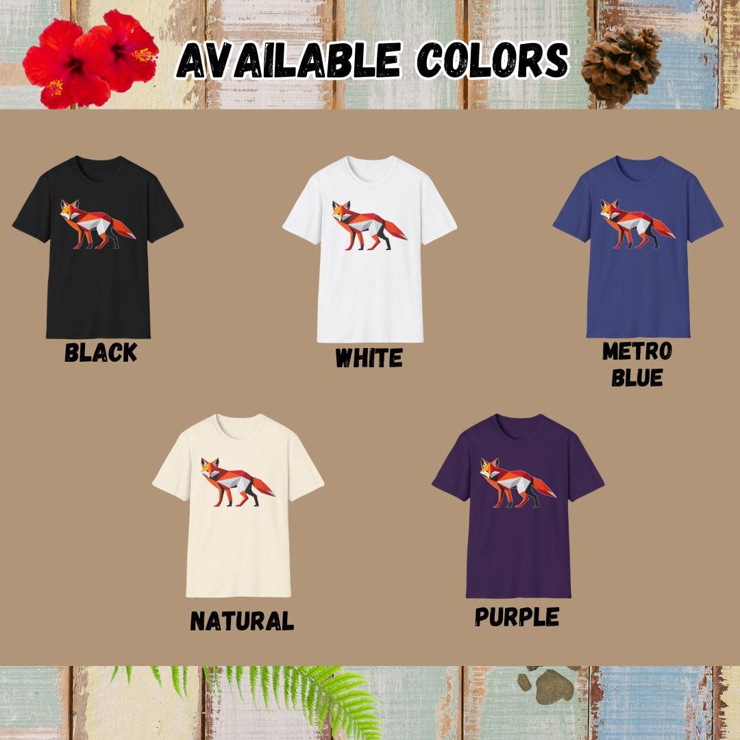 Fox Tee – Geometric – Bold Vibrant Art