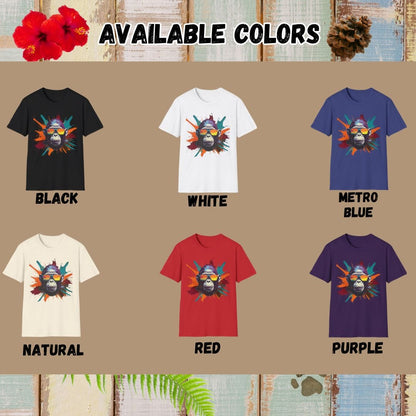 Gorilla Tee – Graffiti – Bold Vibrant Art | Outdoor Adventure