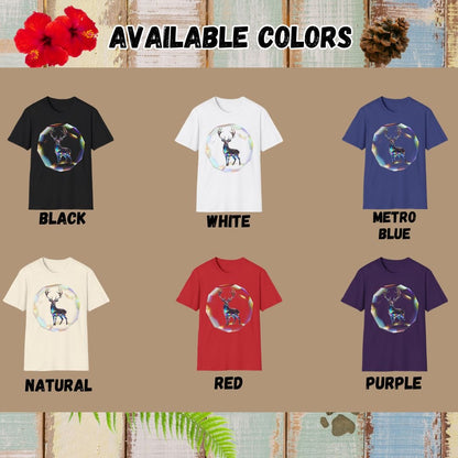 Deer Tee – Crystal – Bold Vibrant Art