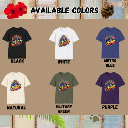 Gorilla Tee – King of the Grind – Bold Vibrant Art