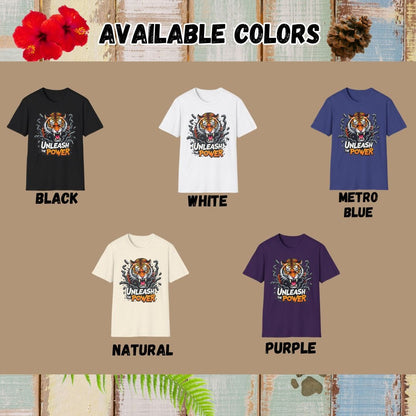 Tiger Tee – Unleash the Power – Bold Vibrant Art