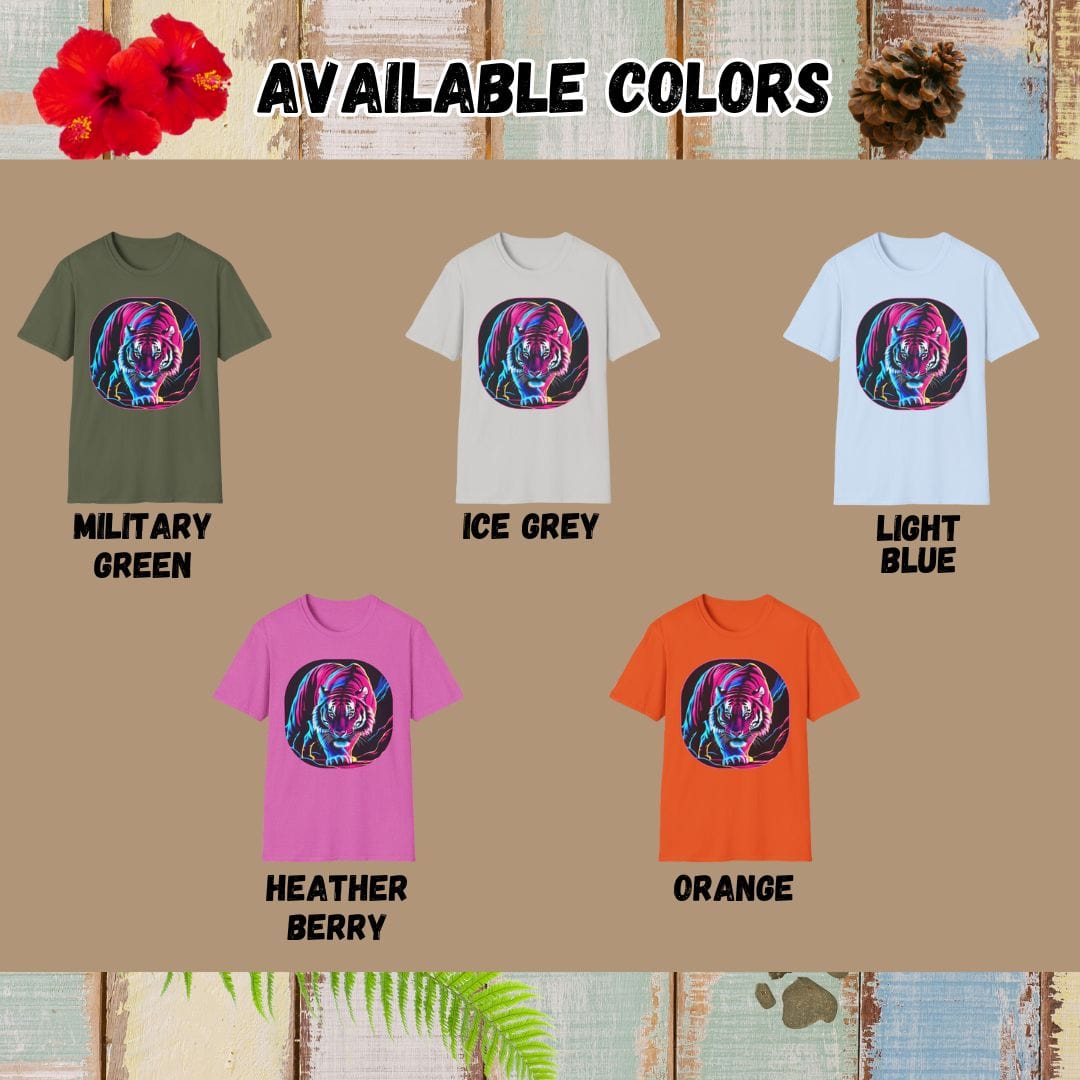 Tiger Tee – Neon – Bold Vibrant Graphic | for Animal Lovers