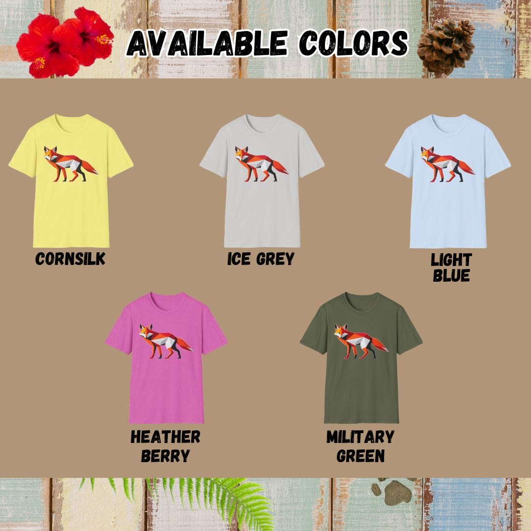 Fox Tee – Geometric – Bold Vibrant Art