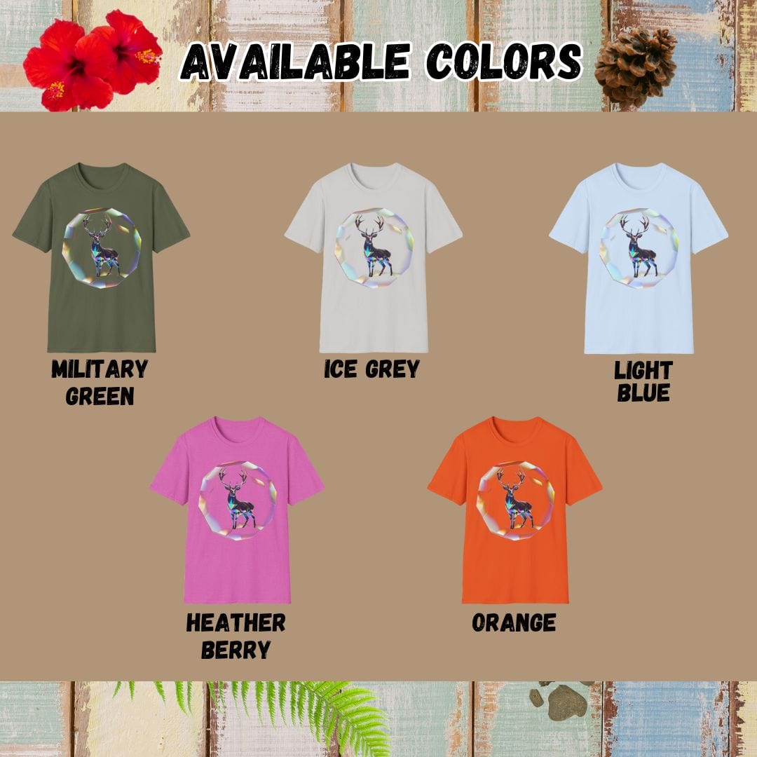 Deer Tee – Crystal – Bold Vibrant Art