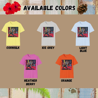 Raccoon Tee – Detective Raccoon Pop Art – Bold Vibrant Art
